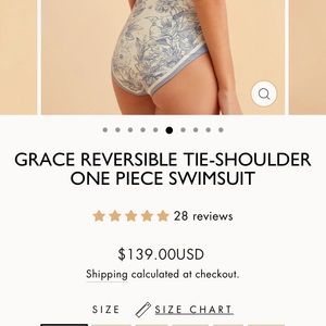 Reversible bathing suit